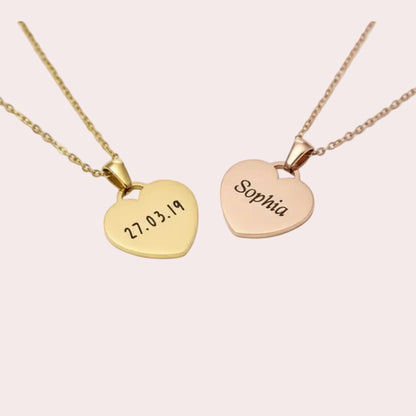 Halskette | True Heart | Gold / Rosé Gold | Personalisierbar