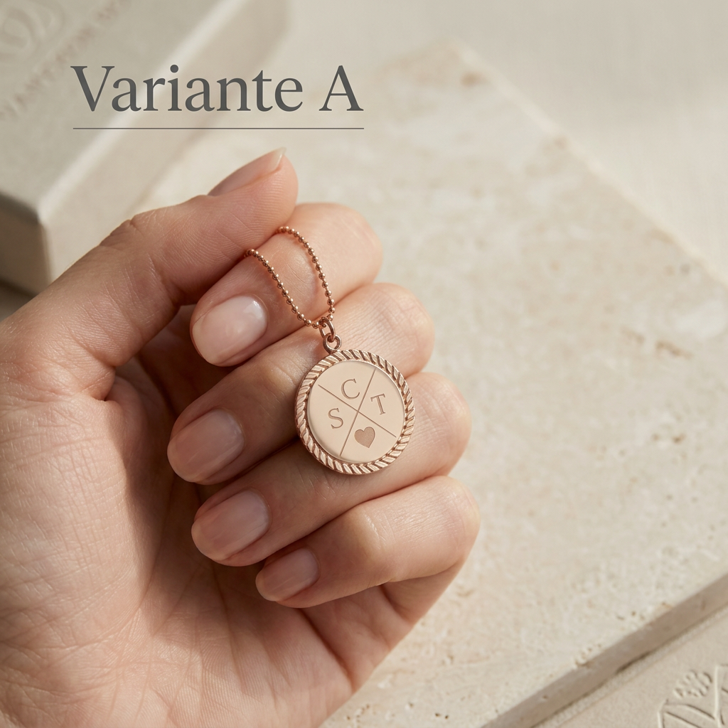 Halskette | Endless Circle | Gold / Rosé Gold | Personalisiert