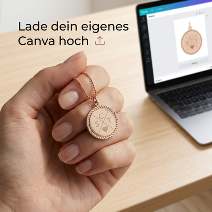 Halskette | Endless Circle | Gold / Rosé Gold | Personalisiert