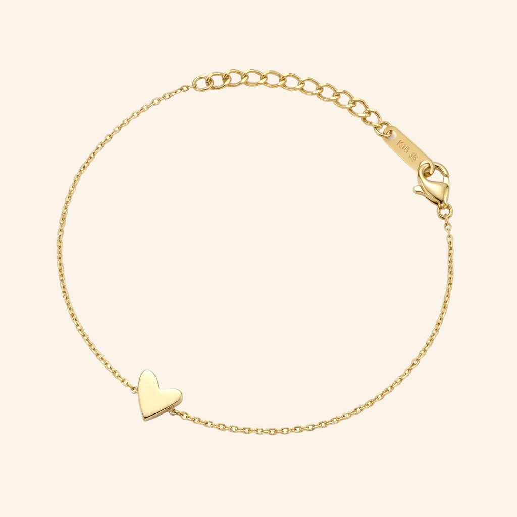 Heart Love Armband mit Herz in Pfirsichton