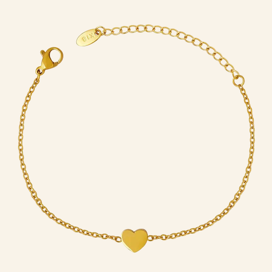 Pure Heart Armband in Gold mit kleinem Herz