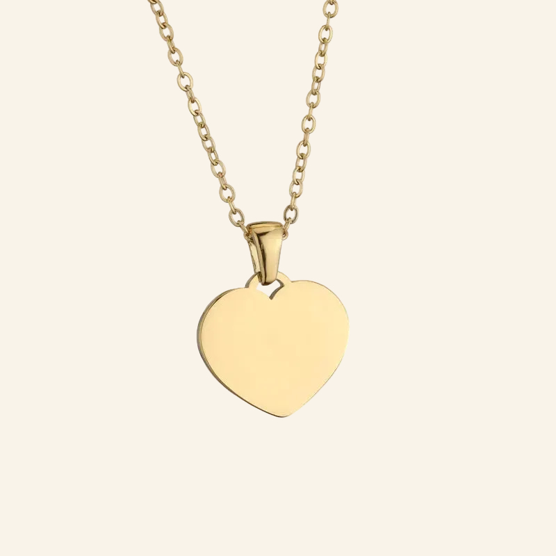 True Heart Halskette in Gold mit großem Herzanhänger